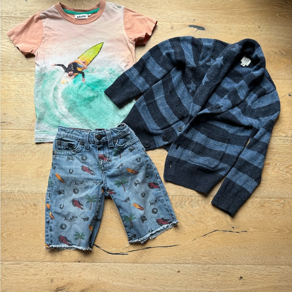 Boys Boutique Molo/ True Religion/Gap summer outfit size 6 price firm!!!